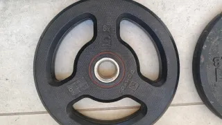 Barra de pesas y discos