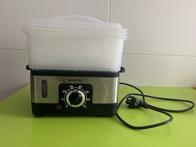 Vaporera. Cocina Vapor SilverCrest 3 Niveles