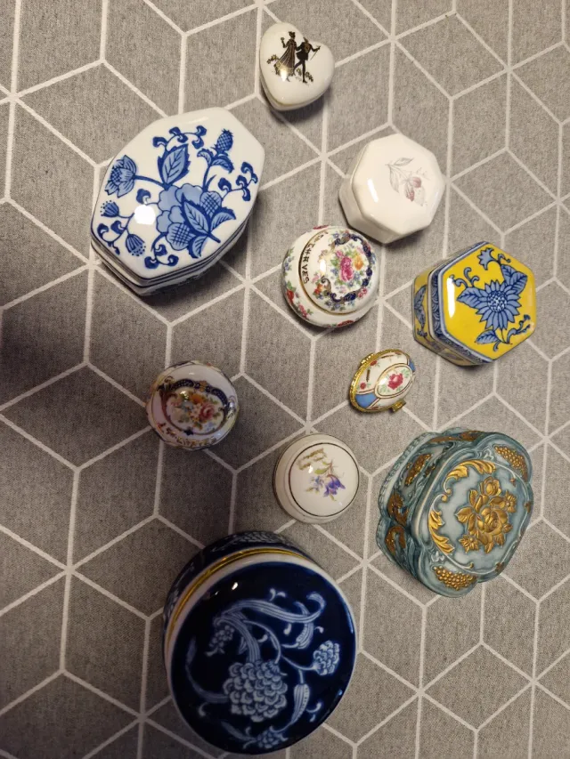 Colección 10 Cajas Porcelana