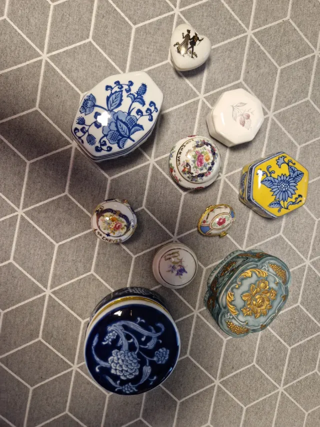 Colección 10 Cajas Porcelana