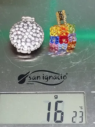 2 Anillos Estilo Vintage Multicolor y Plateado