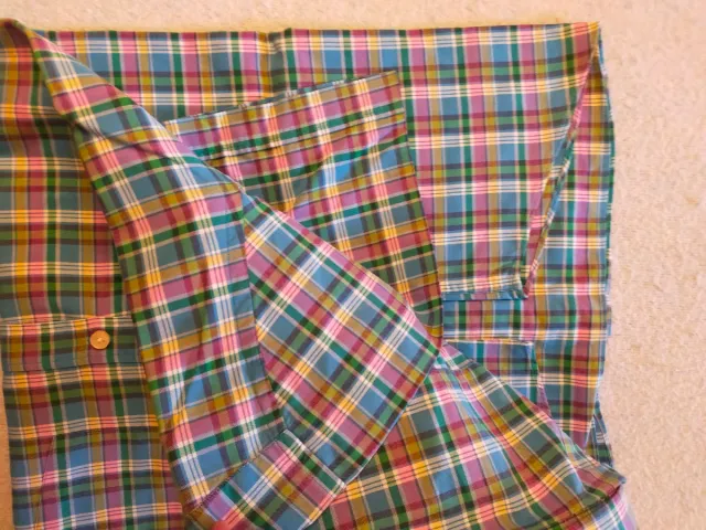 Camisa Emidio Tucci cuadros manga corta talla 8