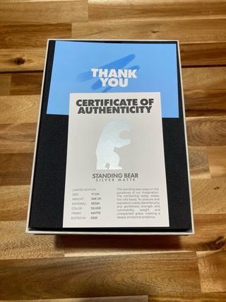 Richard Orlinski - Standing Bear Silver 2025