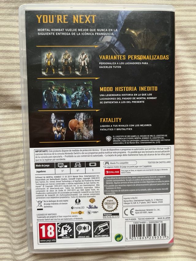 Mortal Kombat 11 Nintendo Switch