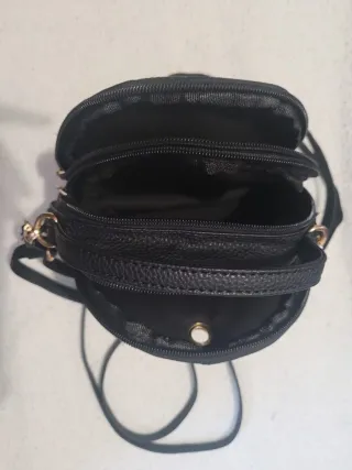 Bolso/Mochila Negra Piel Sintética