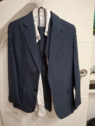 Traje de chaqueta infantil azul talla 12