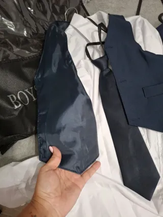 Traje de chaqueta infantil azul talla 12