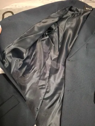 Traje de chaqueta infantil azul talla 12