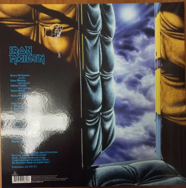 Iron Maiden Piece Of Mind Vinile 2014 never played