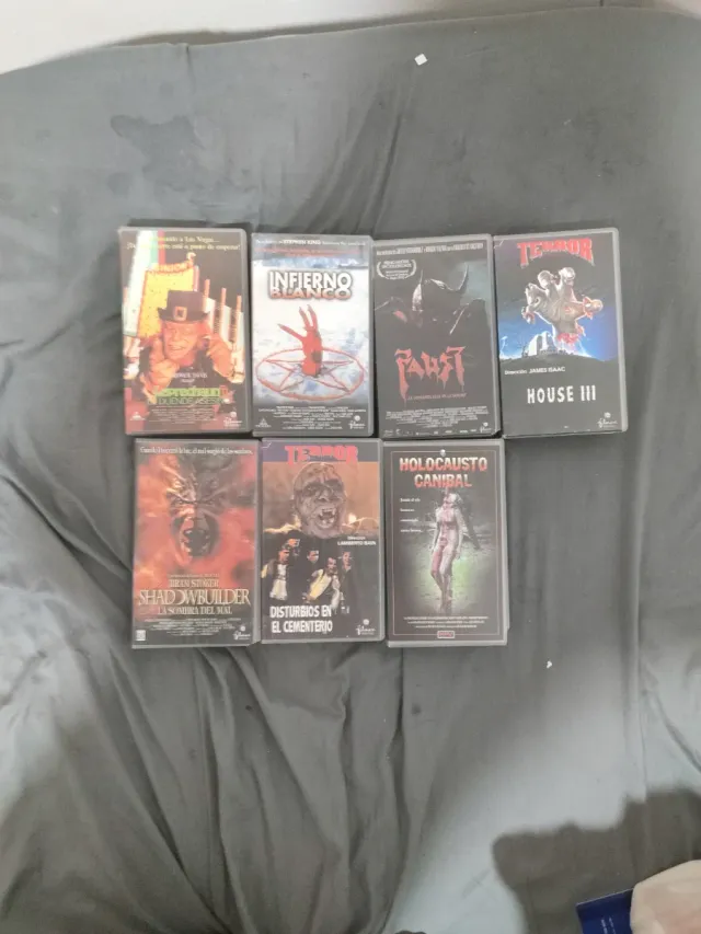 Lote 7 Películas VHS Terror