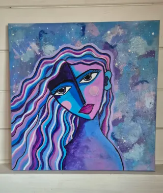 Quadro astratto donna