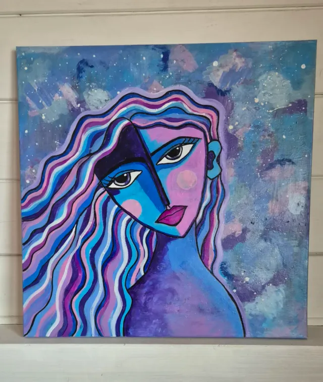 Quadro astratto donna