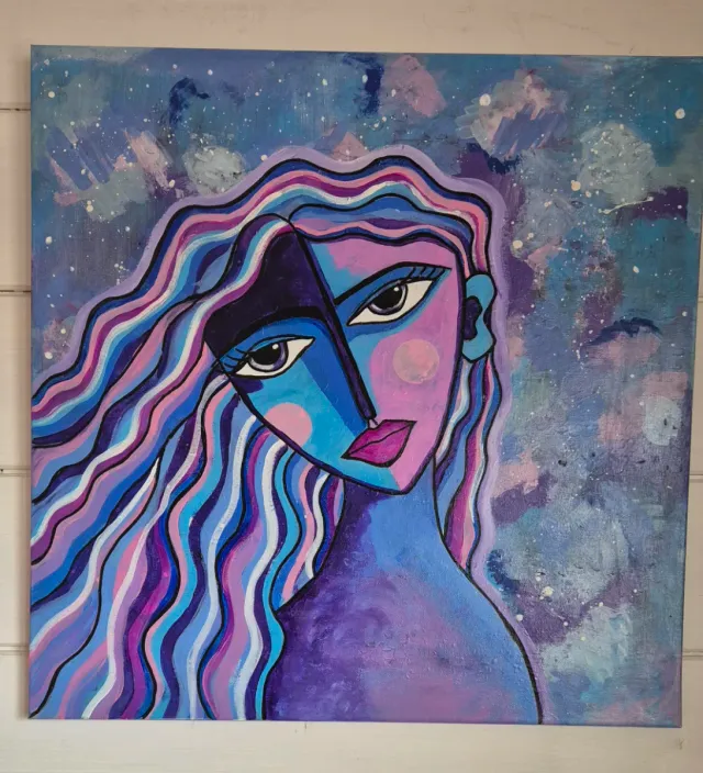 Quadro astratto donna