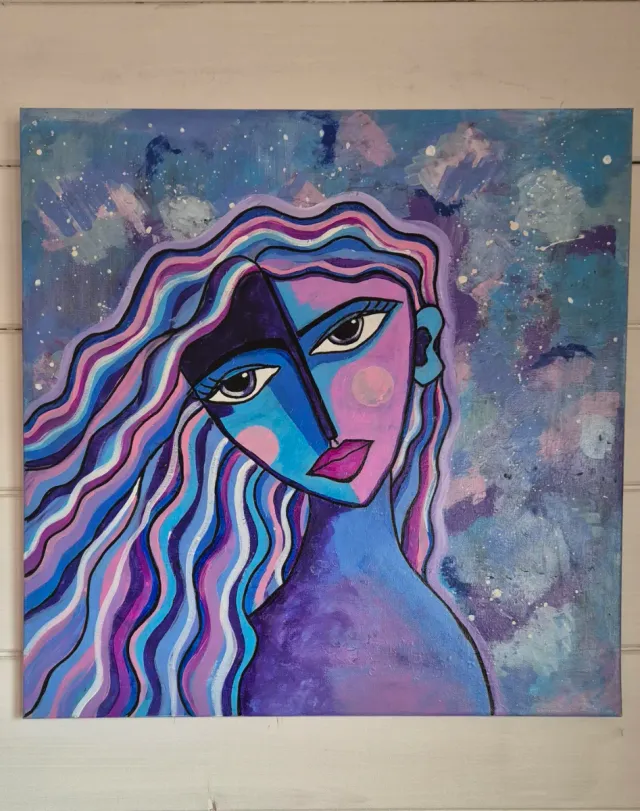 Quadro astratto donna