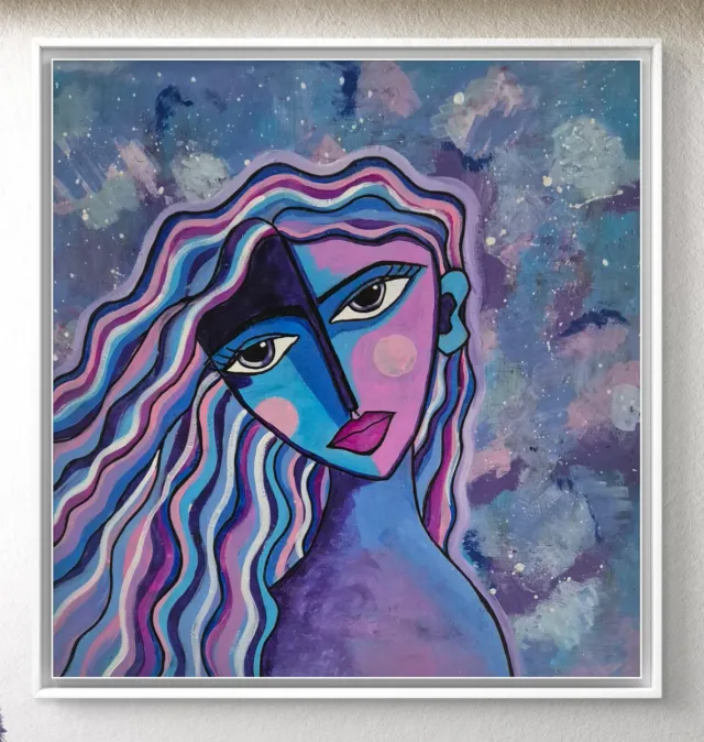 Quadro astratto donna