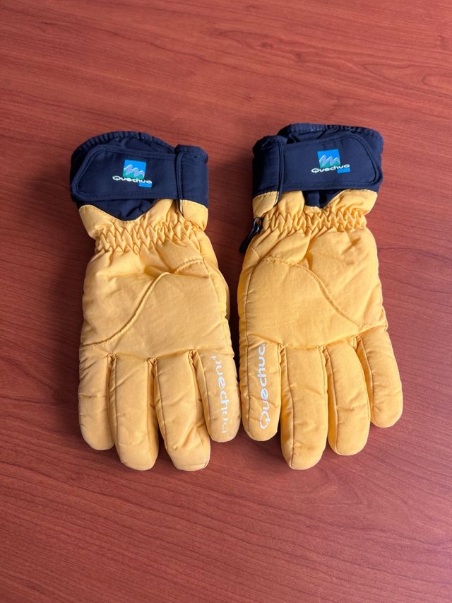 Guantes de esquí Quechua Amarillo y Negro