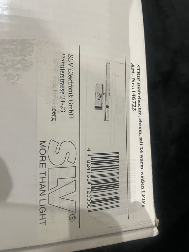 Aplique de pared para cuadro dorado