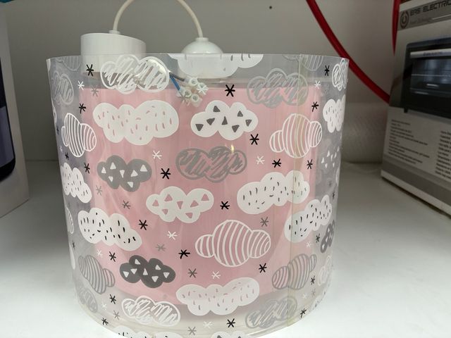 Lámpara de techo Dalber infantil nubes