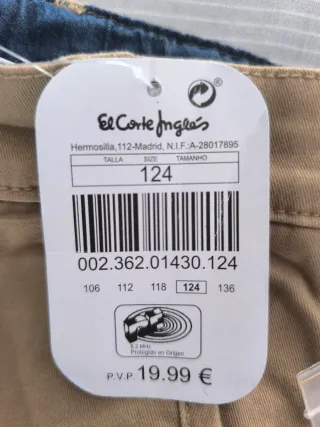 Pantalón niño El Corte Inglés beige