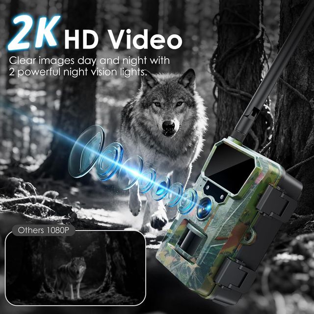 CÁMARA CAZA 4G 48MP 2K 5200mAh IP66 NOCTURNA