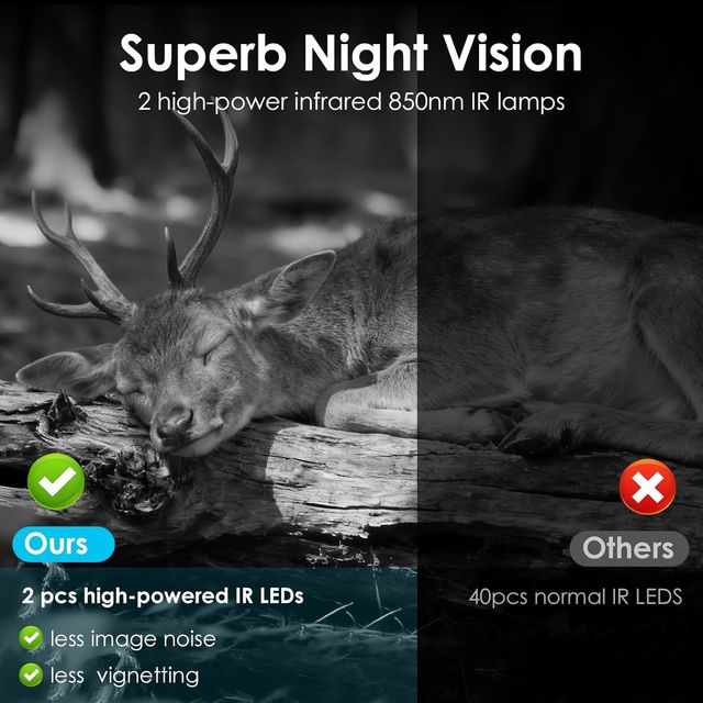 CÁMARA CAZA 4G 48MP 2K 5200mAh IP66 NOCTURNA