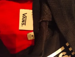 Sudadera Vans Roja y Negra niño sobre 12 años