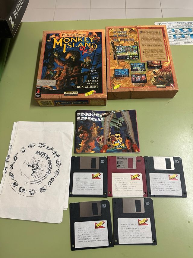 Monkey Island 2: LeChuck's Revenge PC Floppy Disks