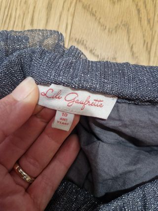 Gonna grigia con tulle Lili Gaufrette tg.9-10