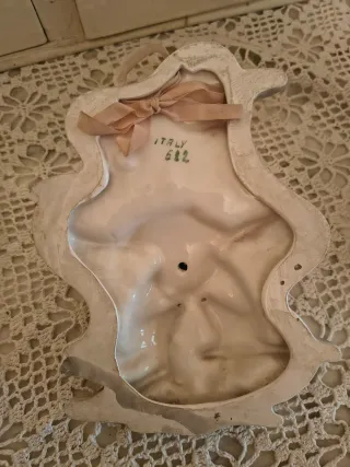 Quadretto angioletto in ceramica