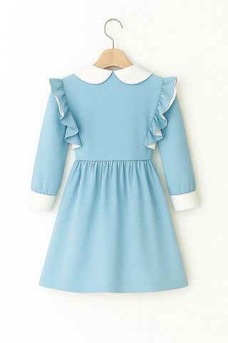nuevo con etiqueta vestido azul y blanco