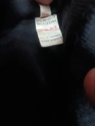 Falda negra botones talla 46