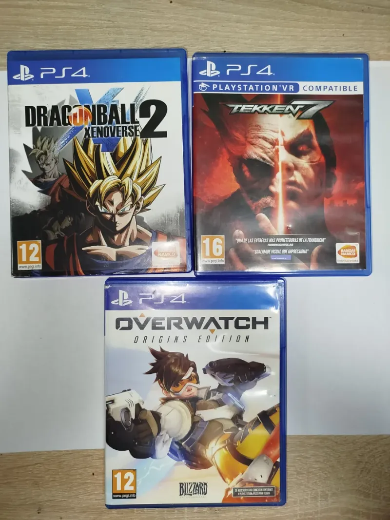 Imagen de 3 Juegos PS4: Dragon Ball, Tekken 7, Overwatch