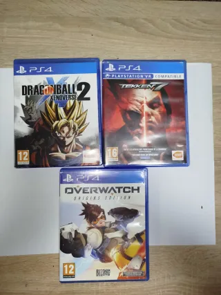 3 Juegos PS4: Dragon Ball, Tekken 7, Overwatch