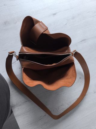 Bolso polipiel marrón