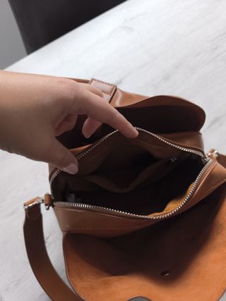 Bolso polipiel marrón