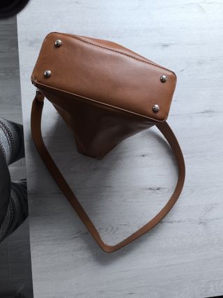 Bolso polipiel marrón