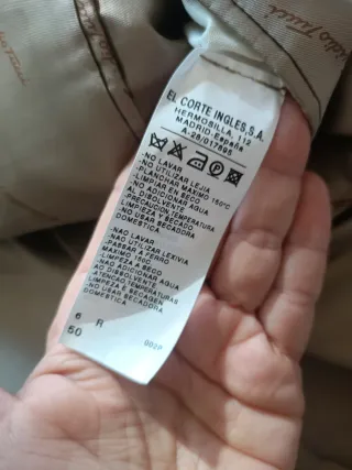 Americana beige hombre talla 50