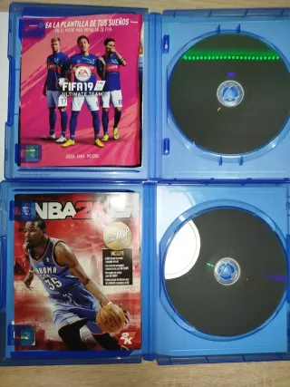 2 Juegos PS4 FIFA 19 y NBA 2K15