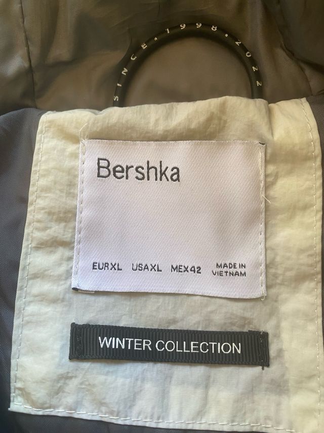 Chaqueta Invierno Blanca XL Bershka