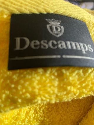 Conjunto de toalhas de banho amarelas