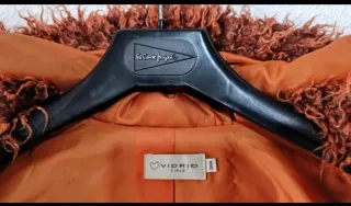 Chaquetón pelo marrón/naranja TALLA M