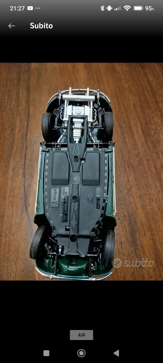 Modellino Burago VW Beetle 1955