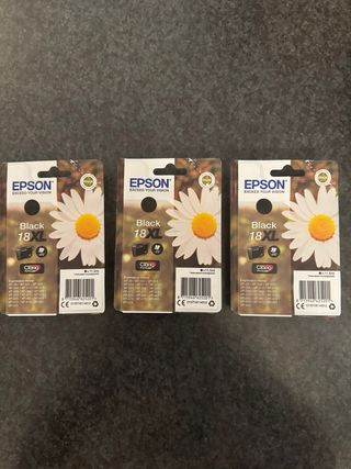 3x Epson 18XL Claria Home Margherita Nero