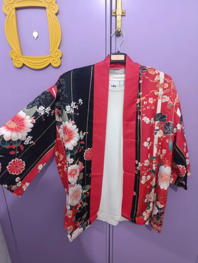 Camisa Kimono Japonés Estampado Floral