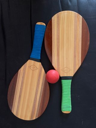 Set Raquetas Playa Madera Naive + Pelota
