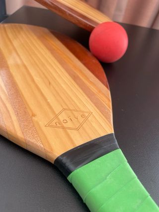 Set Raquetas Playa Madera Naive + Pelota