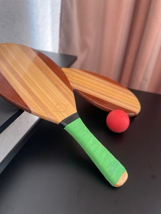 Set Raquetas Playa Madera Naive + Pelota