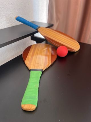 Set Raquetas Playa Madera Naive + Pelota