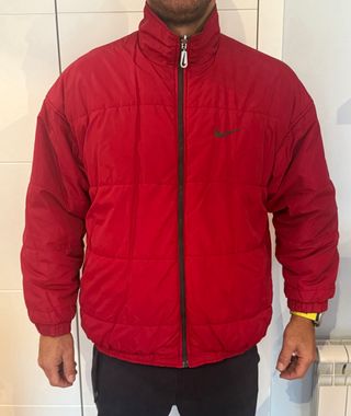 Chaqueta bomber Nike Negra y Roja