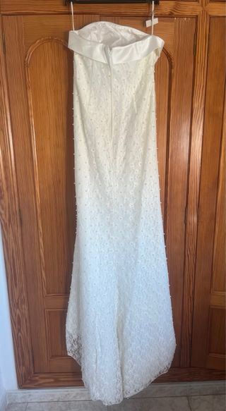 Vestido de Novia a estrenar blanco roto sirena